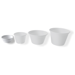 Sauce Cup & lid made of bagasse, in 60ml & 120ml (2oz & 4oz)