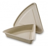 Crêpe Packaging in bagasse, generous triangular shape & lid