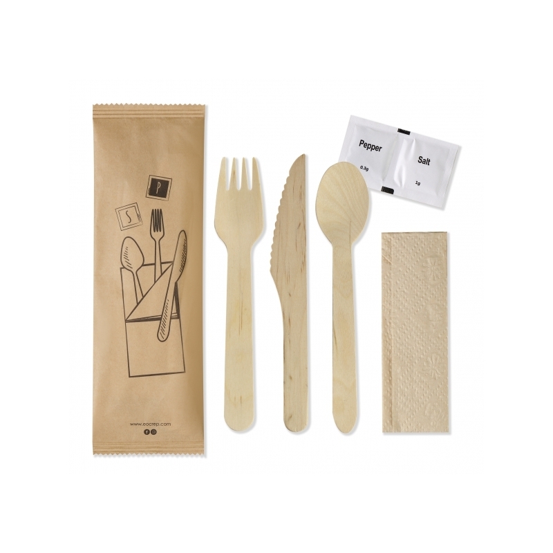 Besteck aus Holz set premium