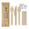 Disposable cutlery made of wood is lightweight and sturdy