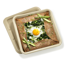 French Galette Packaging for food to go and delivery service