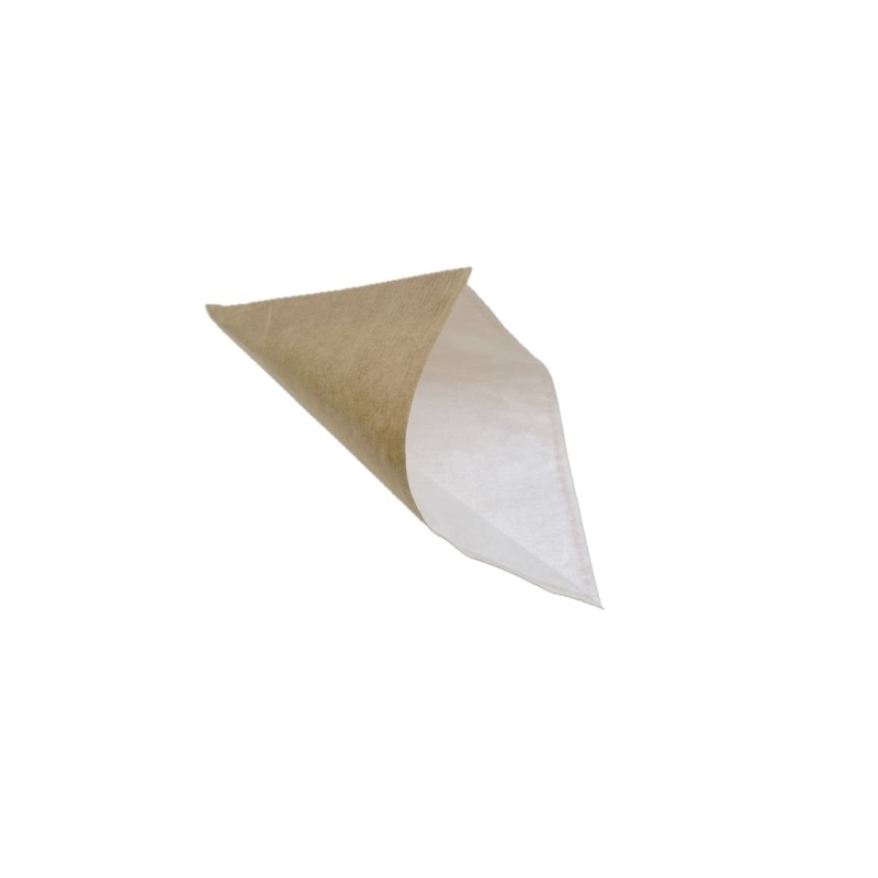 Sachet crêpe en papier doublé. Pour crêpes et snacks sucrés et salés.