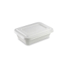 Food container with lid, made from renewal sugar cane pulp