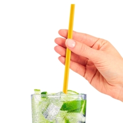 Drinking straw made from renewable and sustainable materials