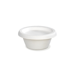 Sauce Cup & lid made of bagasse, in 60ml & 120ml (2oz & 4oz)