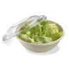 Disposable Salad Bowl in bagasse & lid available in 5 sizes