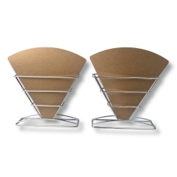 Stainless steel holder for cone and crepe bag - set of 2 singles