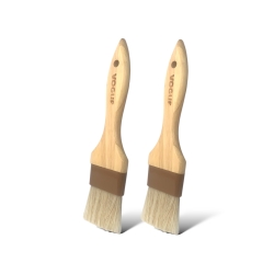 Pinceau en bois à pâtisserie (l 50 mm) - lot de 2