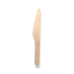 Disposable wooden knives - box of 100 units