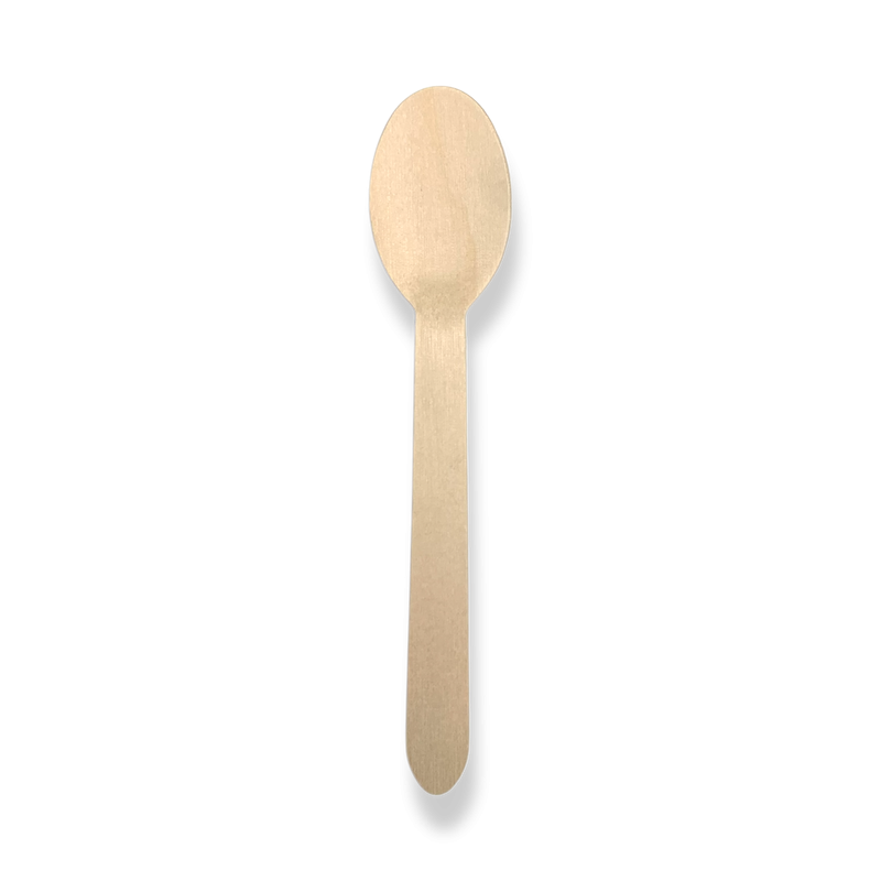 Disposable wooden forks - box of 100 units