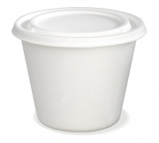 Bagasse soupe bowl 475 ml with lid, 500 units