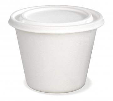Large recyclable cup for soups to take-away 475ml