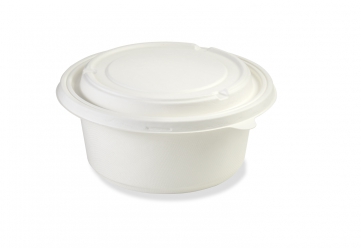 Round salad bowl with pulp lid, 1250ml, 200 units